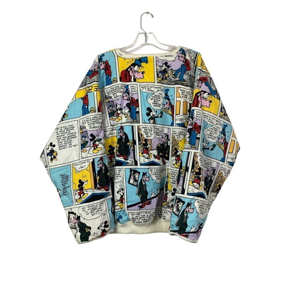 Mickey & Co. Vintage Mickey & Goofy Comic Sweater - Picture 2 of 7